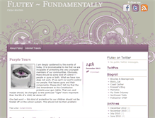Tablet Screenshot of fluteface.com